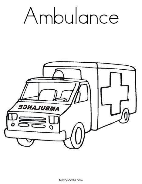 Fire Truck Ambulance Coloring Pages