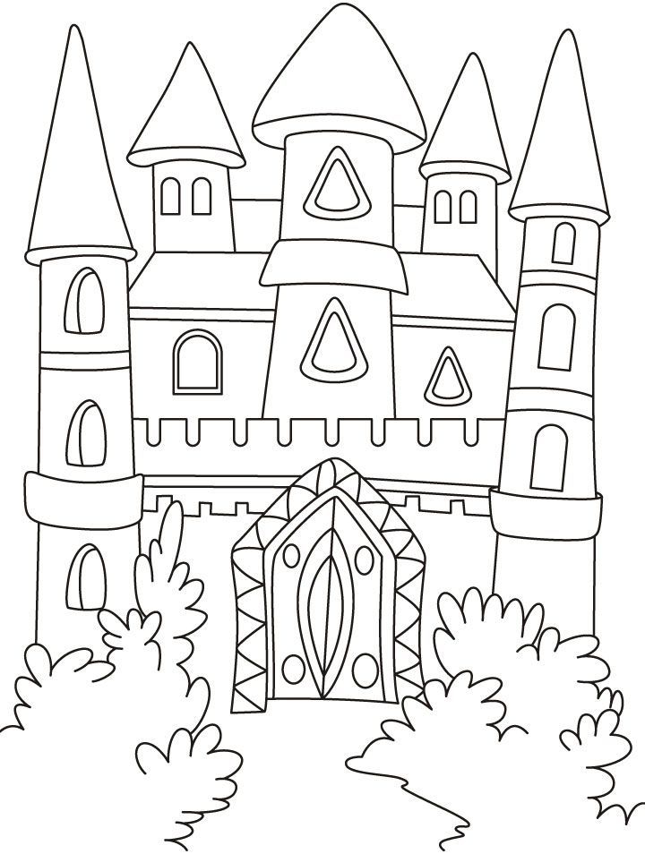 Coloring Castle Cardboard