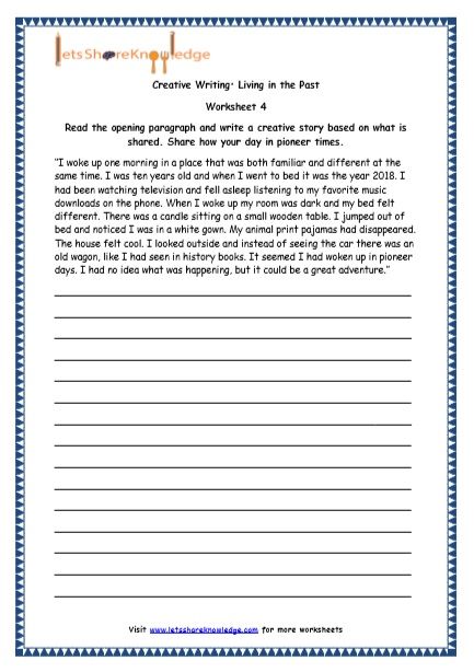 Fourth Grade Writing Worksheets For 4th Grade
