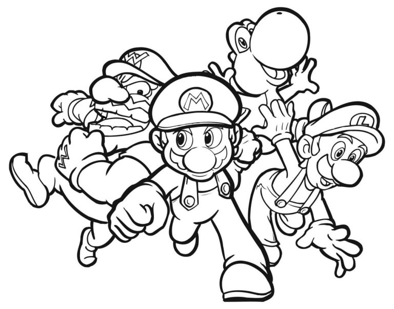Super Mario Odyssey Coloring Pages Free