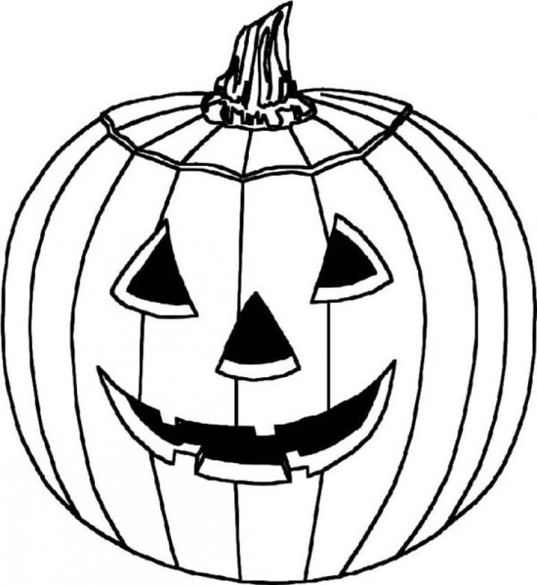 Scary Halloween Pumpkin Coloring Pages