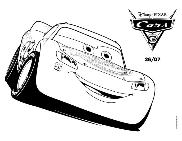 Lightning Mcqueen Printable Cars 3 Coloring Pages