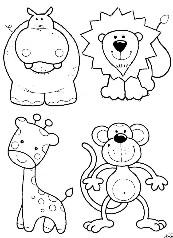 Printable Animal Coloring Pages For Toddlers