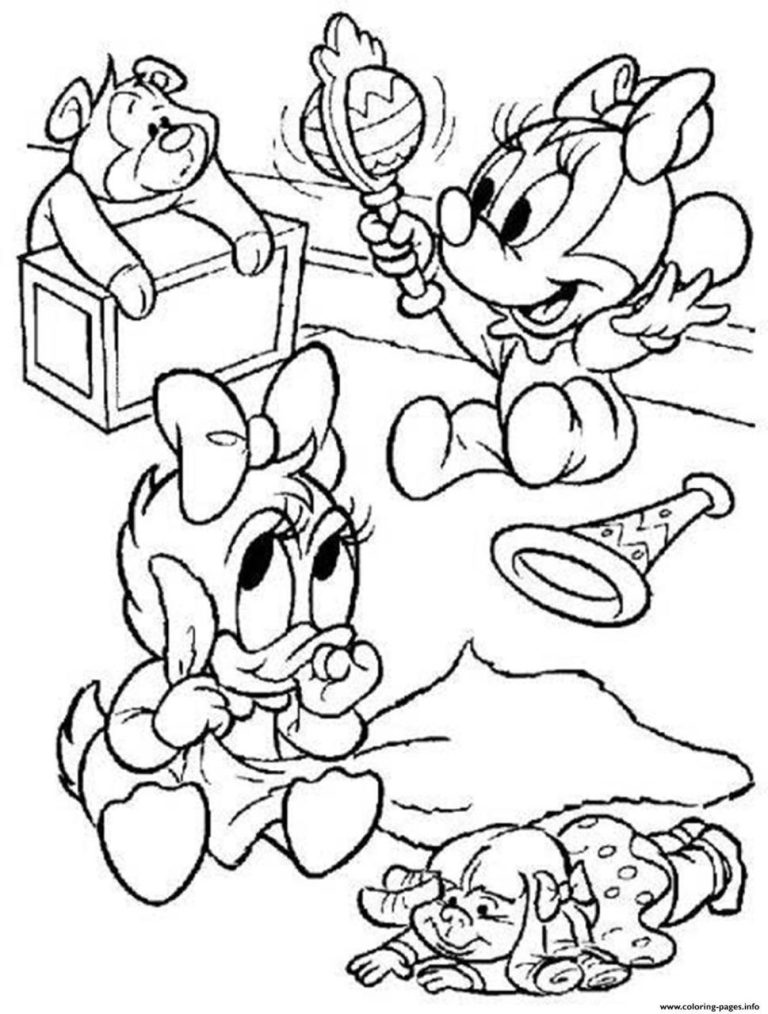Minnie And Daisy Coloring Pages