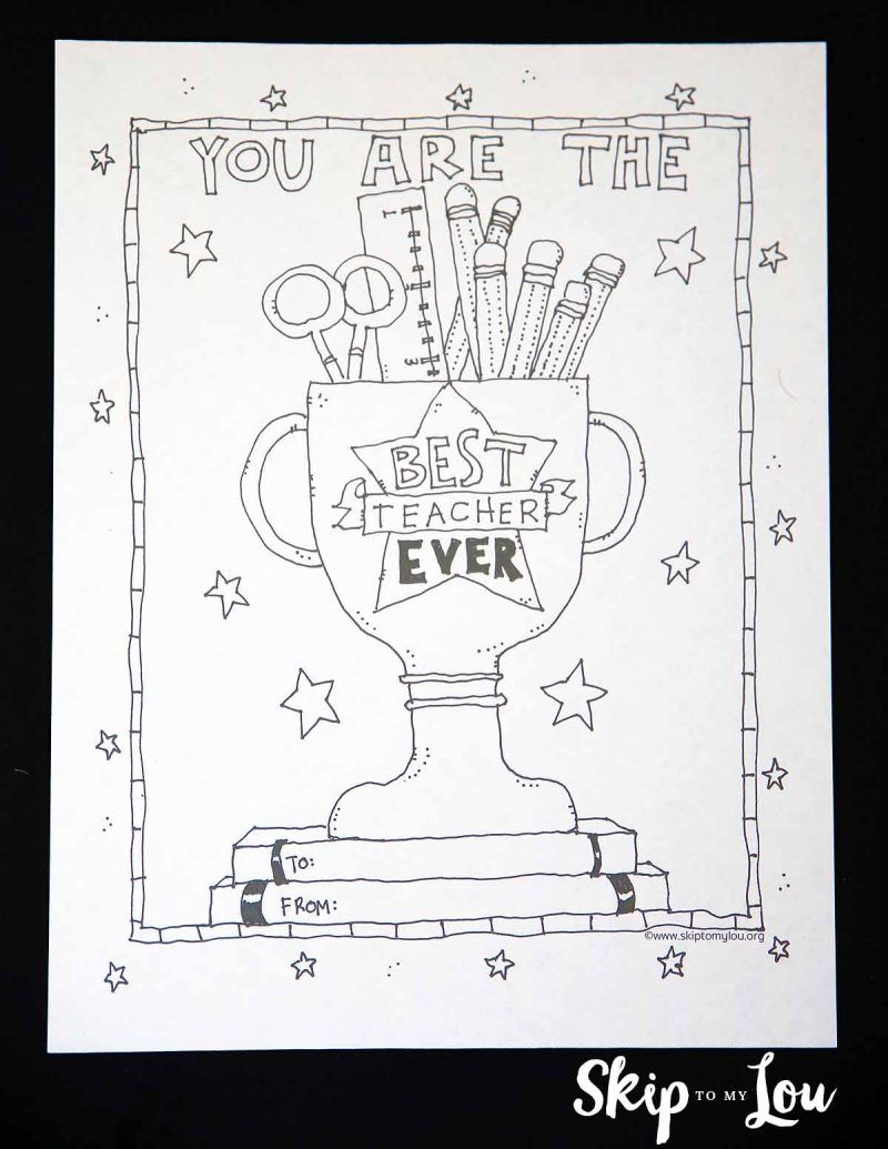 Cute Teacher Coloring Pages