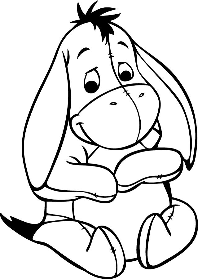 Eeyore Baby Winnie The Pooh Coloring Pages