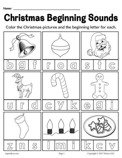 Kindergarten Phonics Worksheets Beginning Sounds