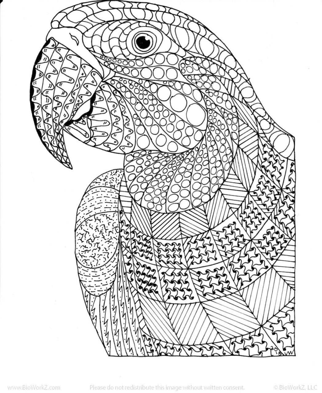 Zentangle Coloring Pages For Kids