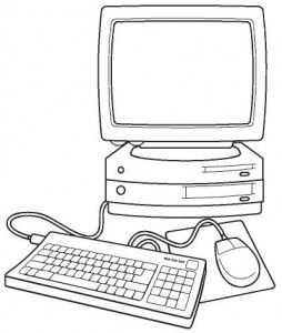 Laptop Computer Coloring Pages