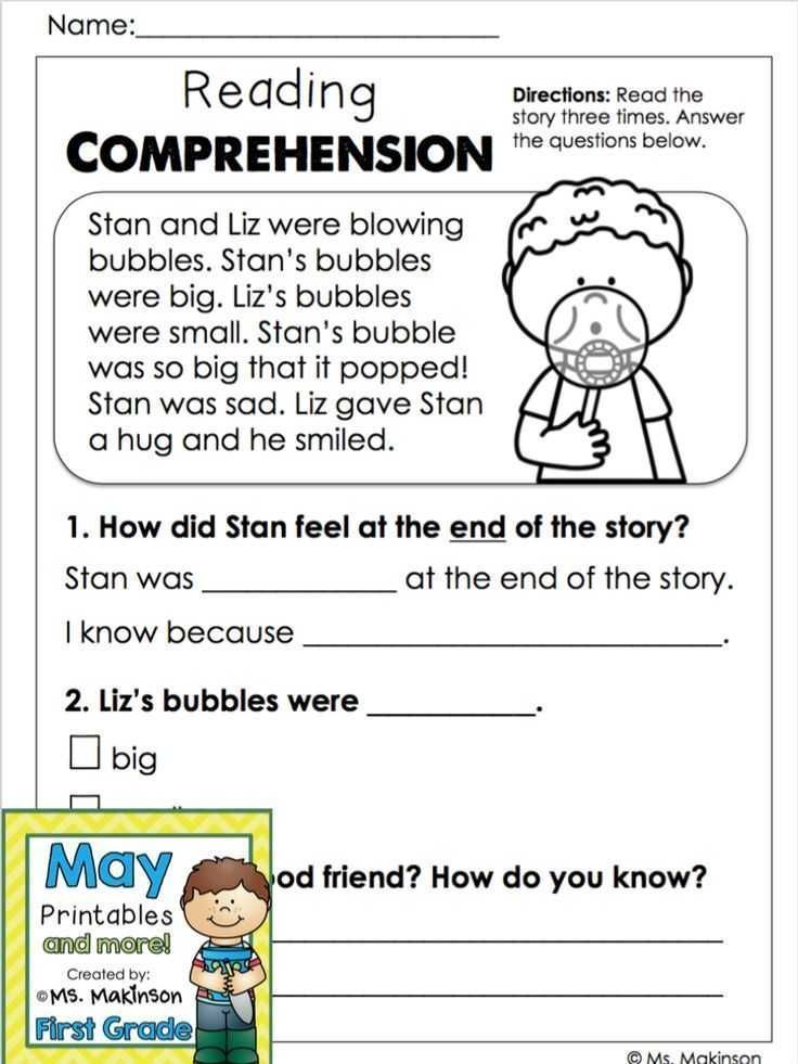 Reading Comprehension Worksheets 6th Grade Pdf