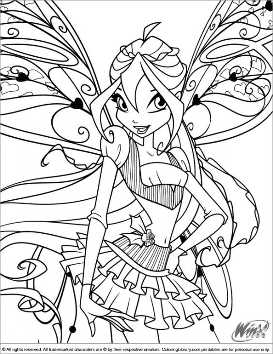 Winx Club Bloom Believix Coloring Pages