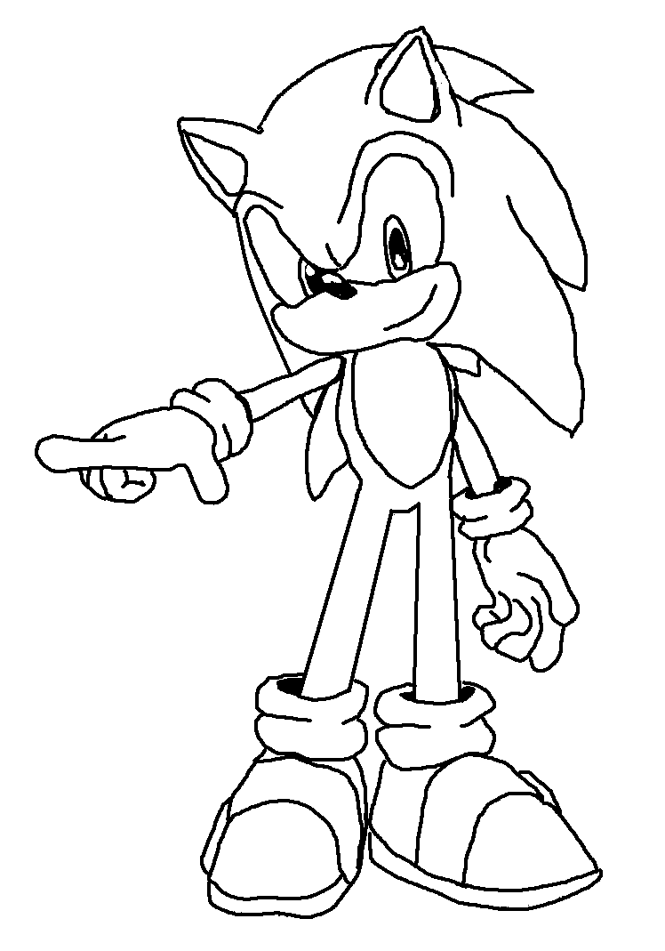 Sonic The Hedgehog Coloring Book Pages