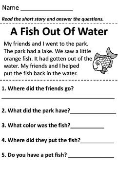 Easy First Grade Reading Worksheets