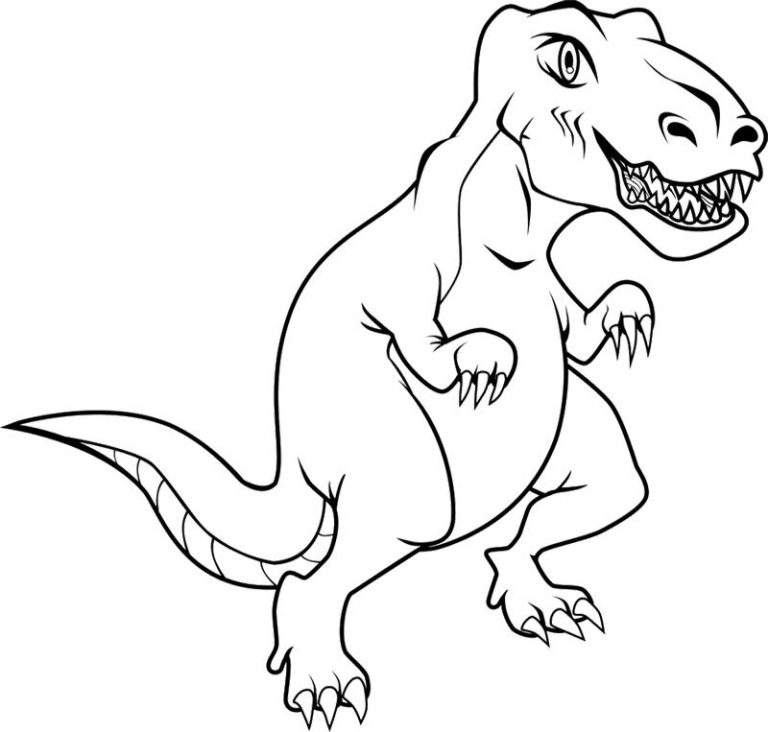 T Rex Tyrannosaurus Dinosaur Colouring Pages