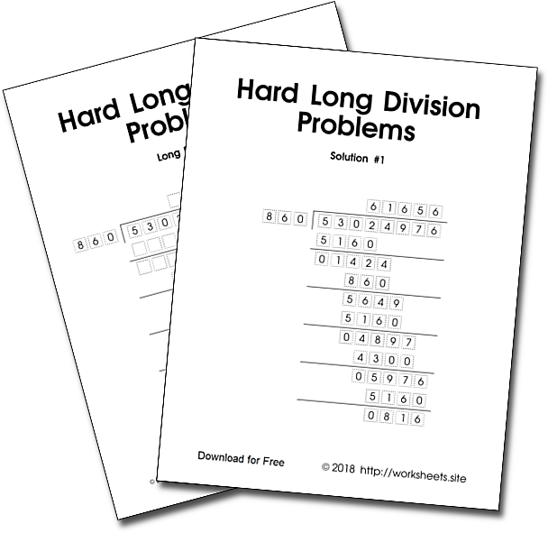 Printable 7th Grade Long Division Problems