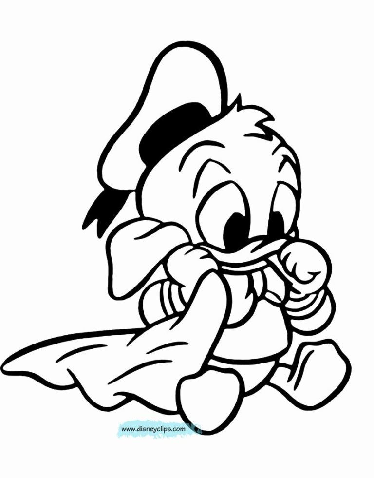 Baby Goofy Coloring Pages