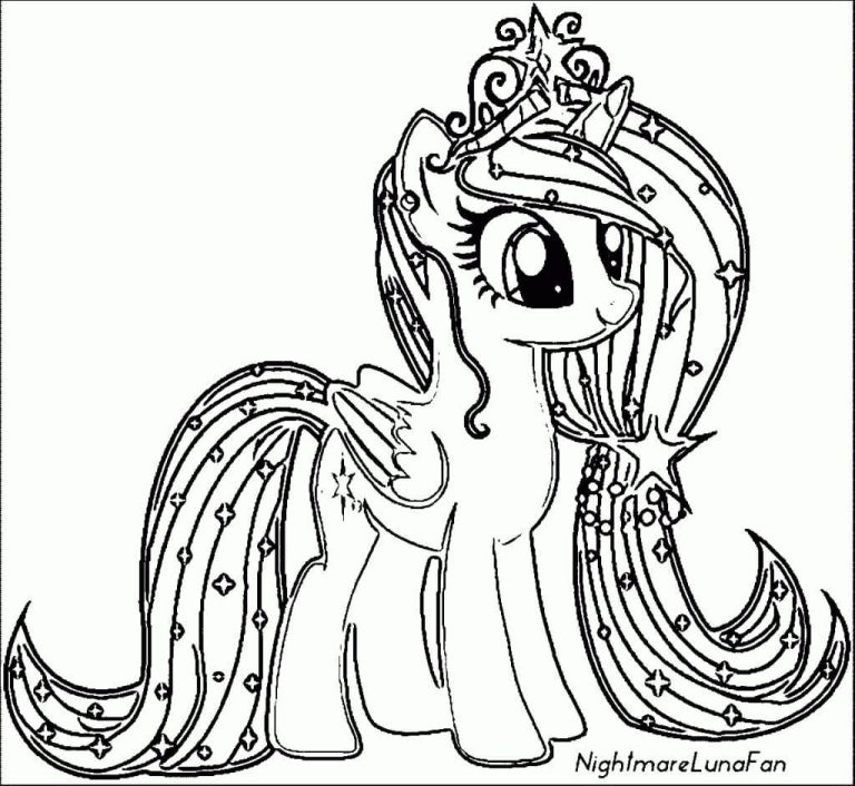 Alicorn Coloring Pages Mlp