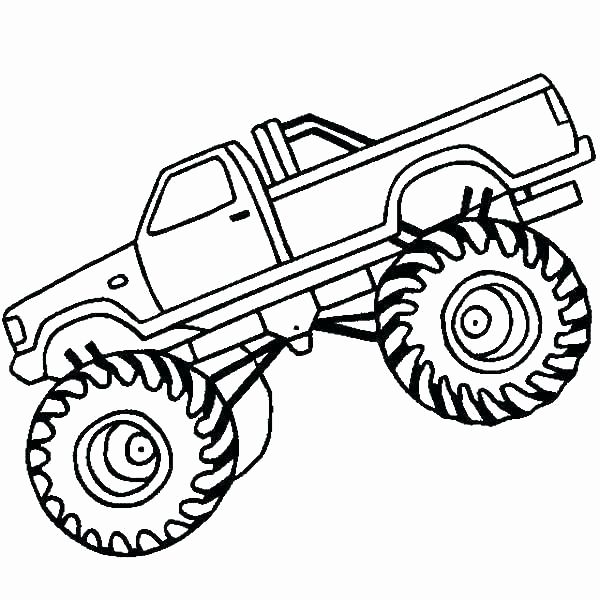 Monster Truck Coloring Sheets For Kids
