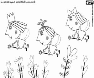Printable Ben And Holly Colouring Pages