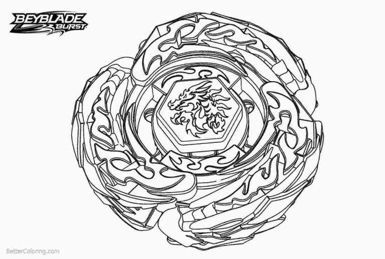 Beyblade Burst Coloring Pages Xcalius