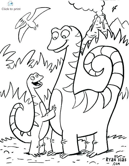 Cute Free Printable Coloring Pages Dinosaurs