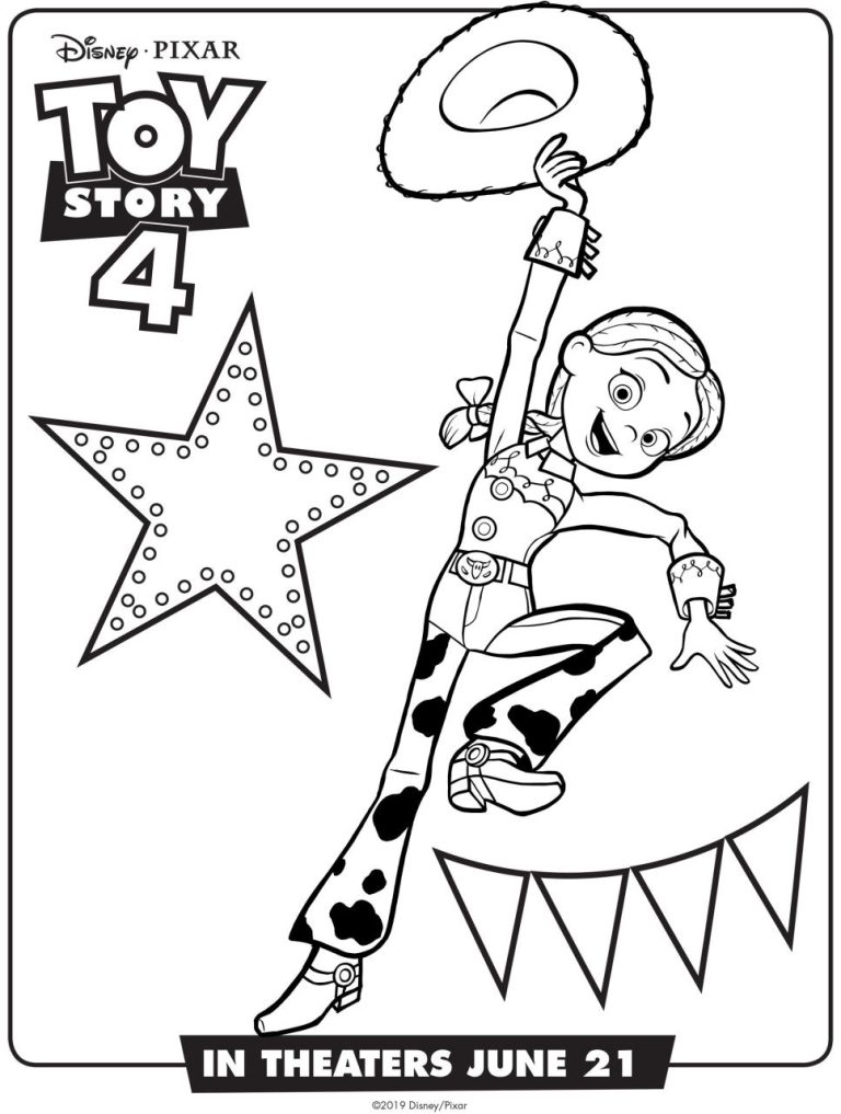Toy Story Coloring Pages Jessie