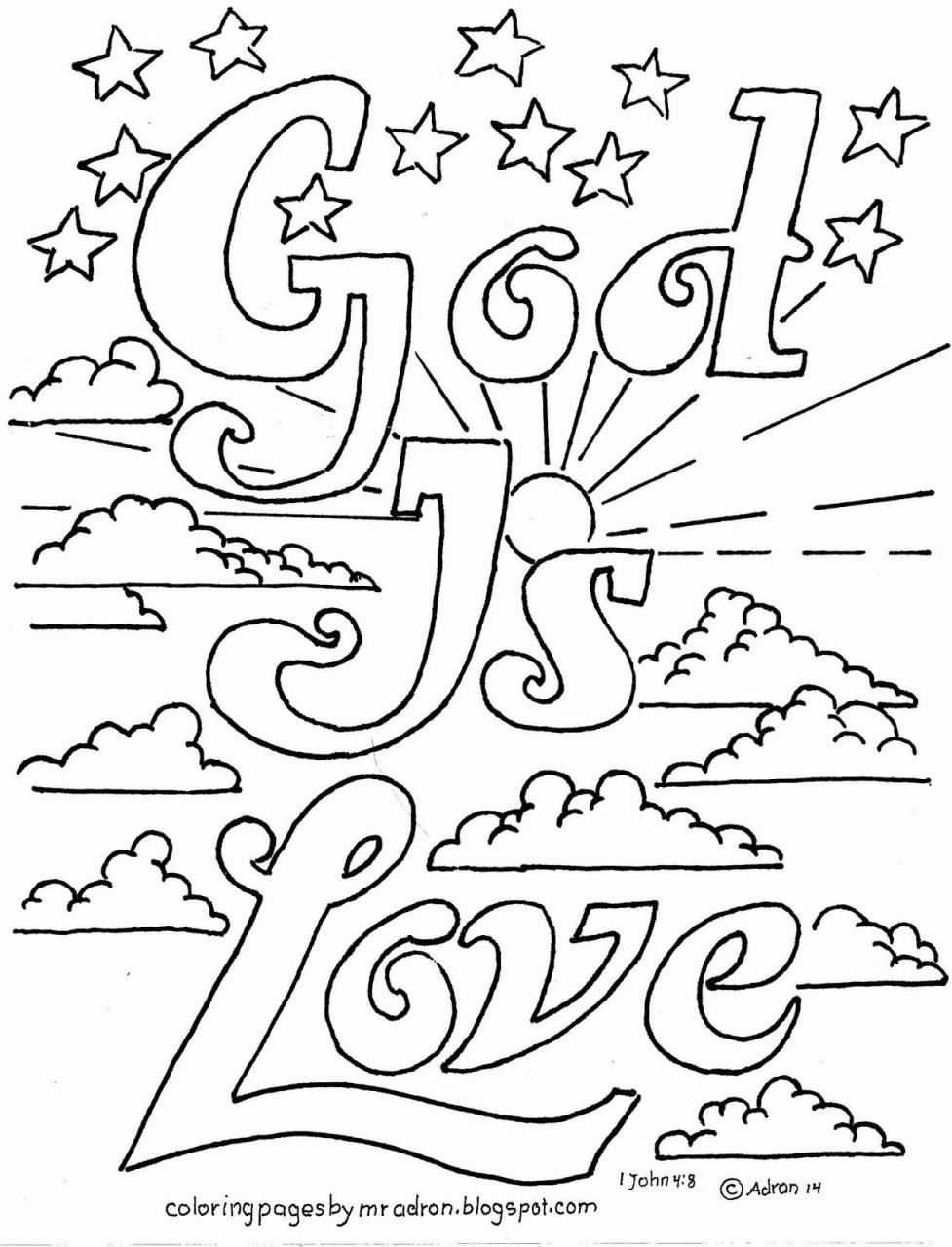 Children's Church Coloring Pages