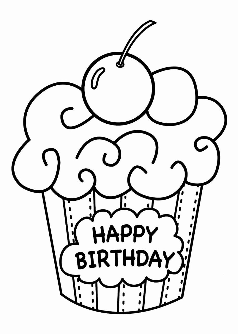Free Happy Birthday Printable Coloring Pages