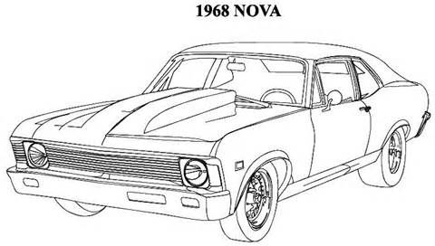 Muscle Car Cool Cars Coloring Pages