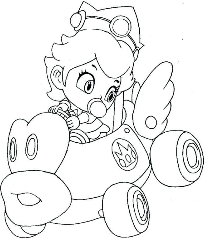 Printable Mario Kart 8 Coloring Pages