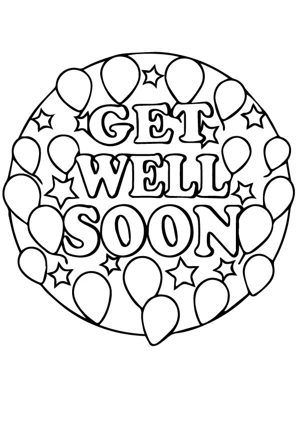 Get Well Soon Coloring Pages For Boys