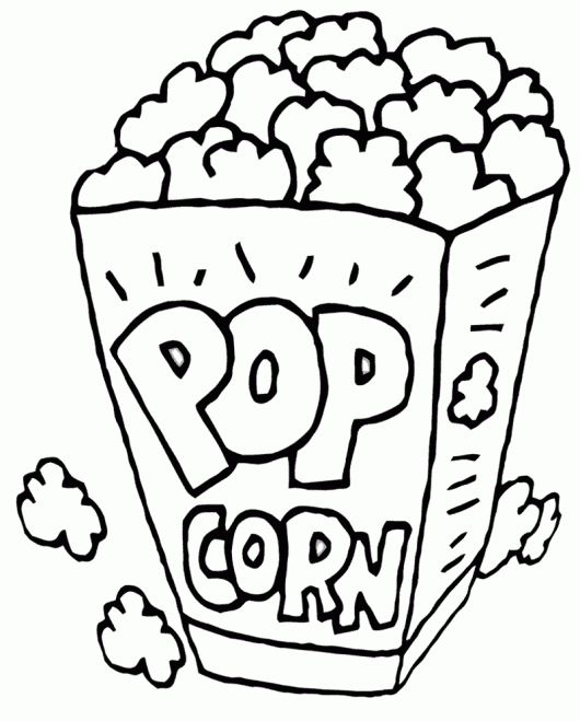 Coloring Book Images Popcorn