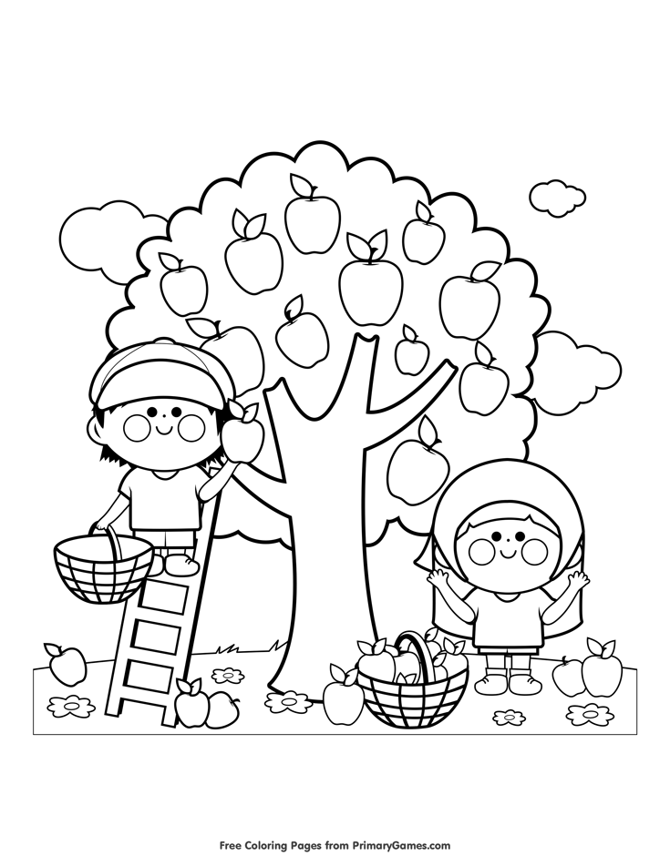 Free Printable Fall Coloring Pages Kids