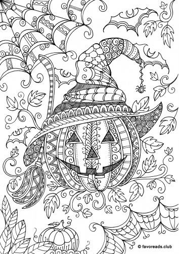 Full Size Free Halloween Coloring Pages Printables