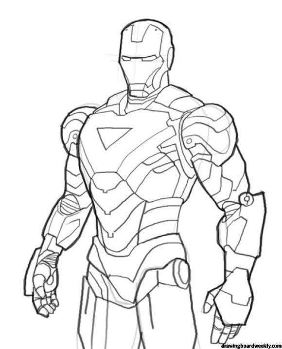 Iron Man Colouring Picture