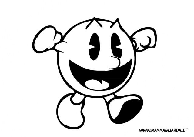 Pacman Coloring Pages Free
