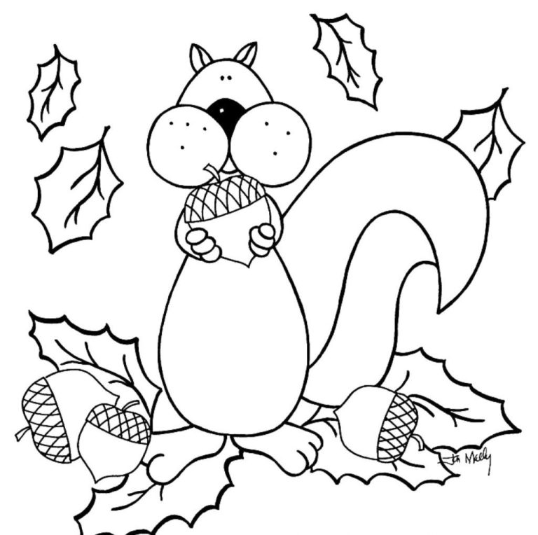 Coloring Page Fall Drawings For Kids