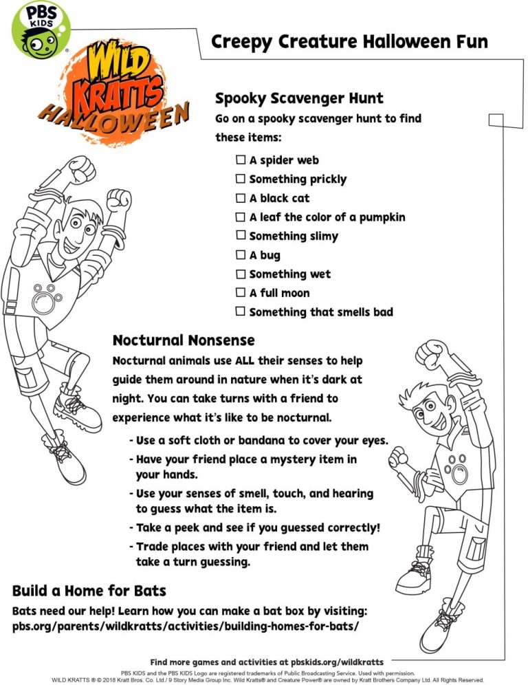 Pbs Kids Coloring Pages Wild Kratts