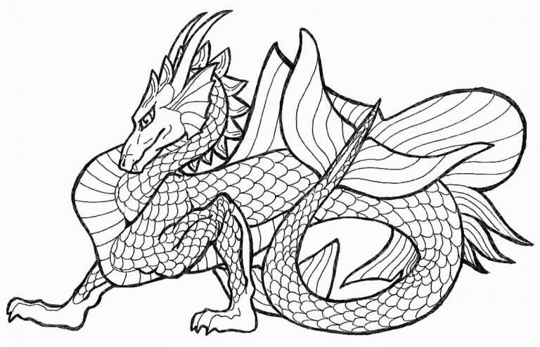 Printable Dragon Pictures To Color
