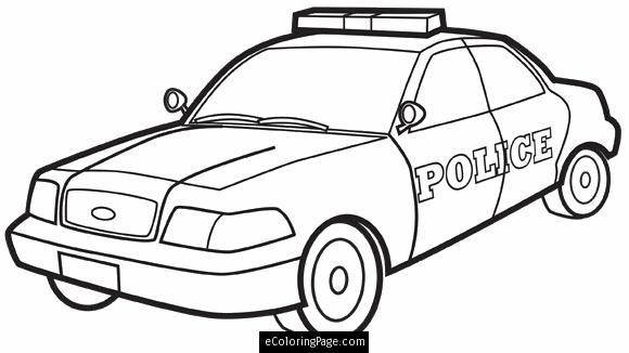 Police Car Coloring Sheets