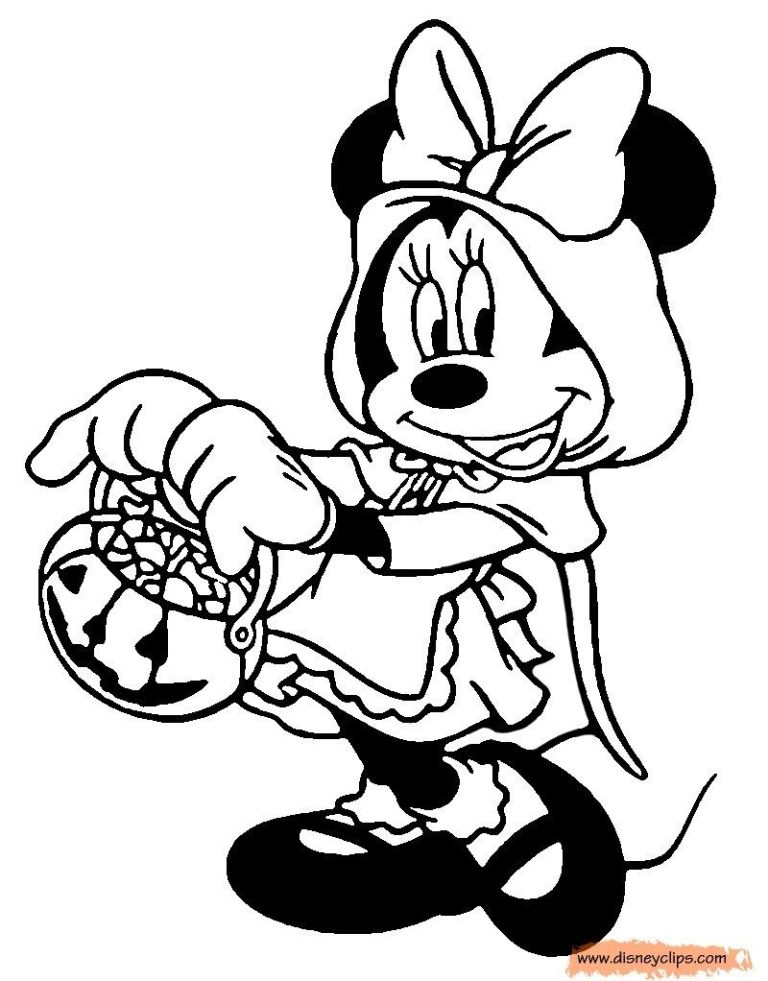 Minnie Mouse Coloring Sheet