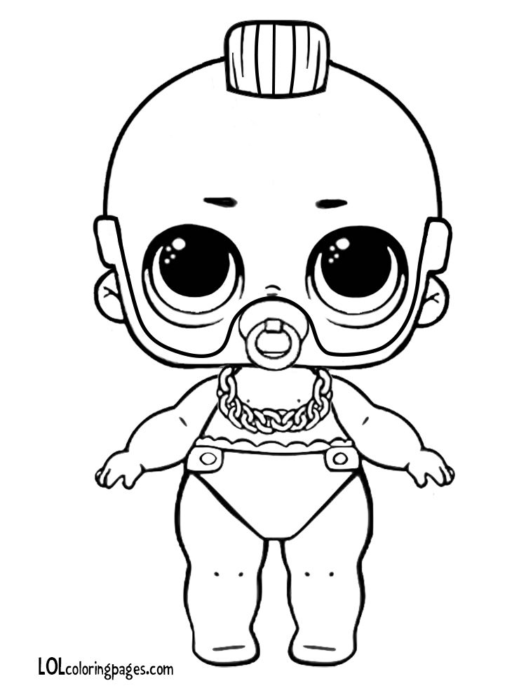 Lol Dolls Coloring Pages Boy