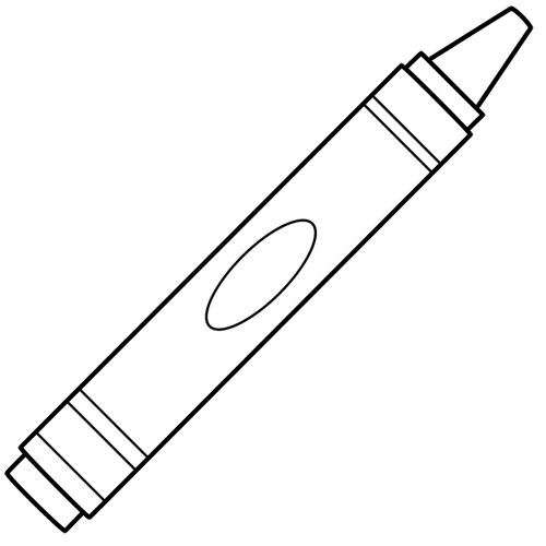 Single Crayon Coloring Pages