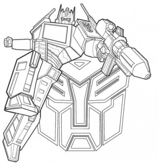 Transformers Coloring Pages Free