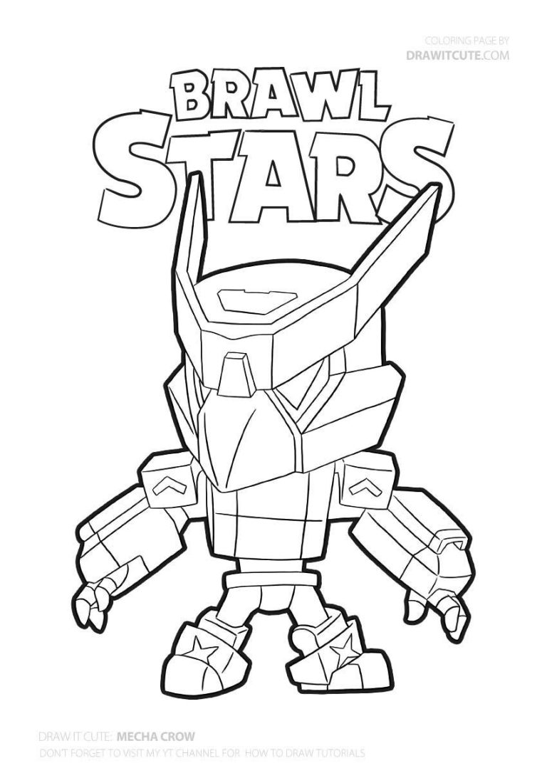 Brawl Stars Coloring Pages Robo Spike