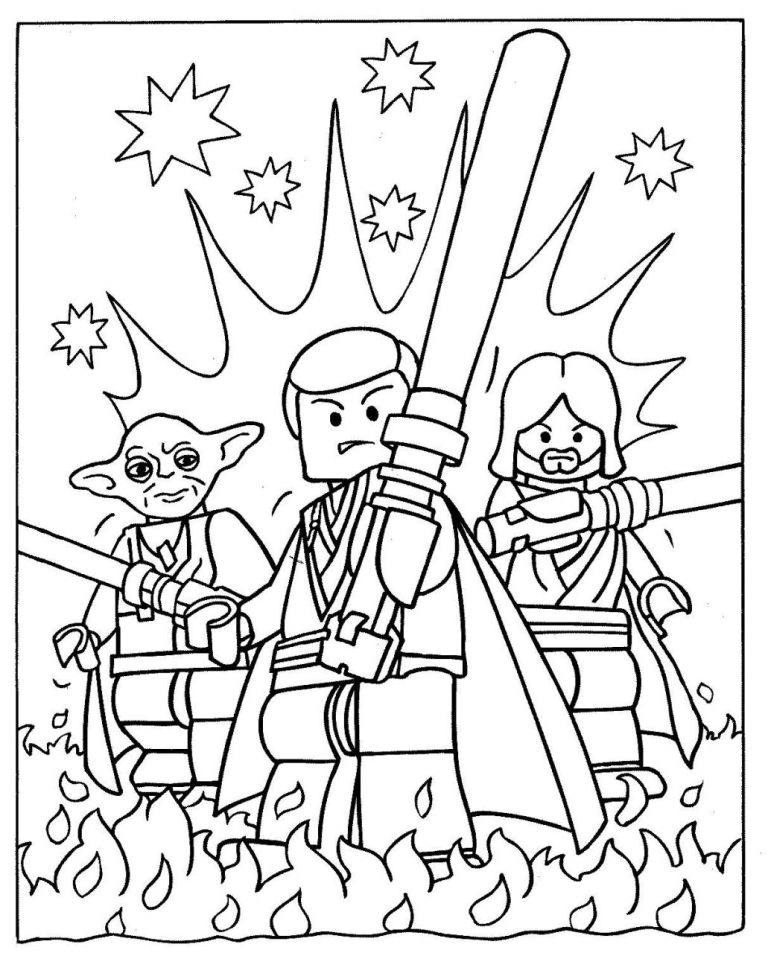 Lego Coloring Pages Star Wars