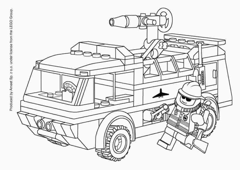 Airport Lego City Coloring Pages
