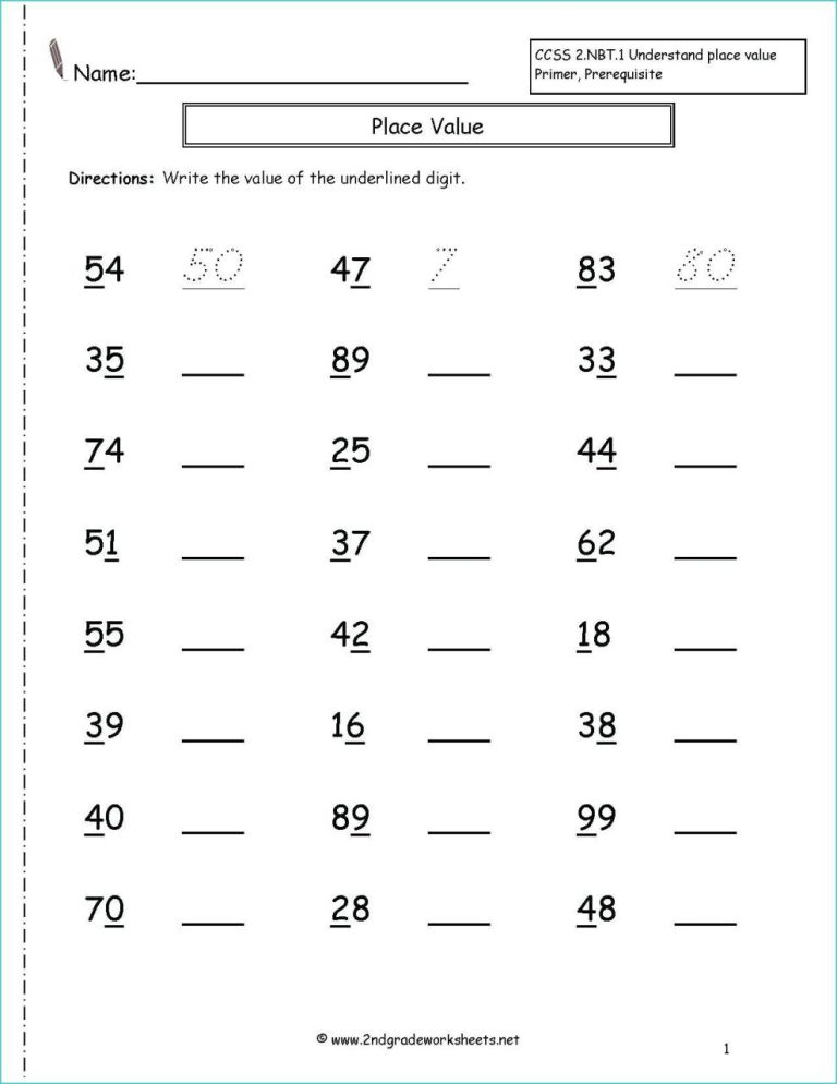 Addition Worksheets For Grade 2 3 Digits