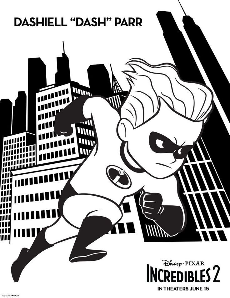 The Incredibles 2 Coloring Pages