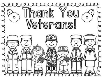 Thank You Veterans Day Coloring Pages Printable